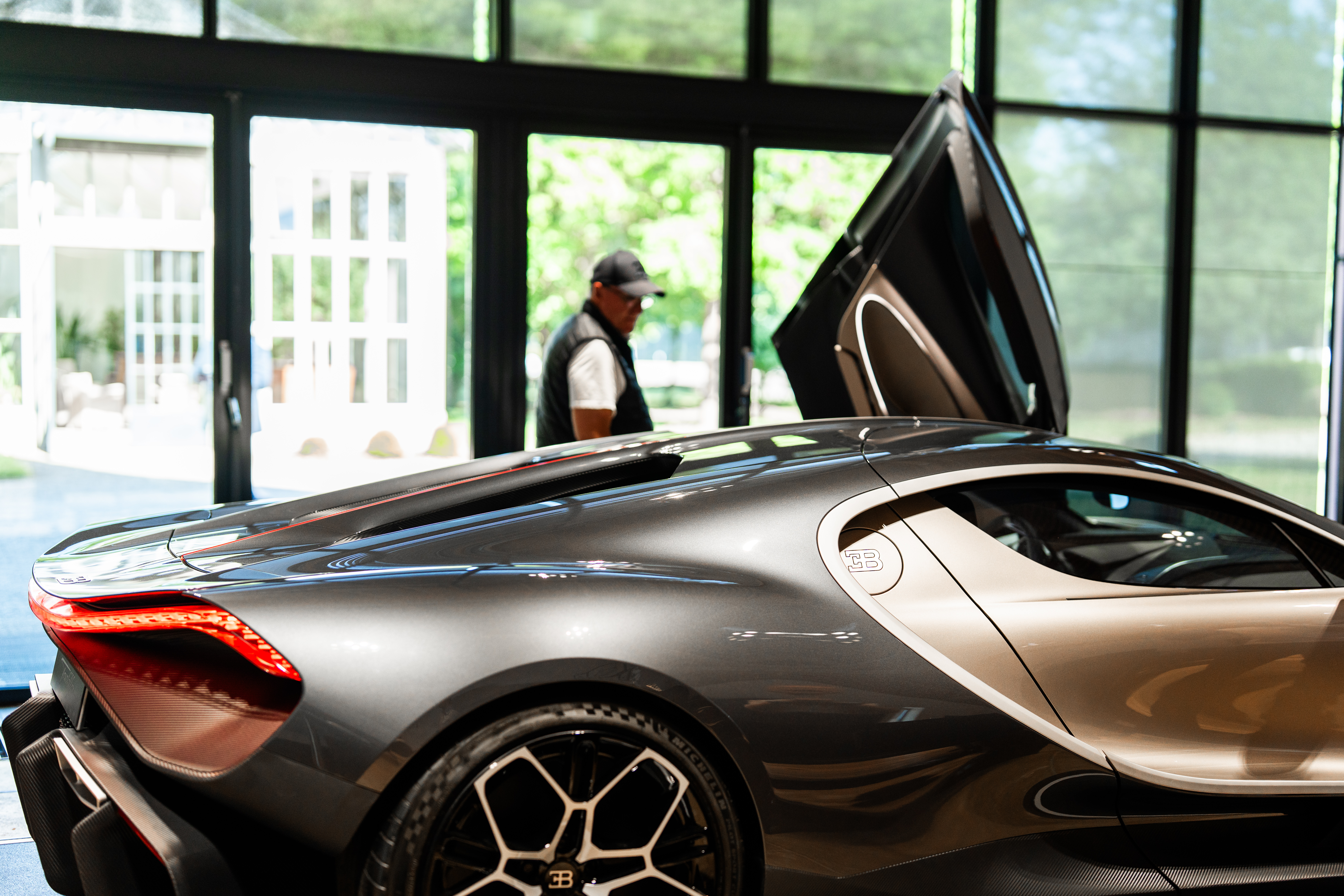 Patrick Burk takes one last look at the Bugatti Tourbillon.